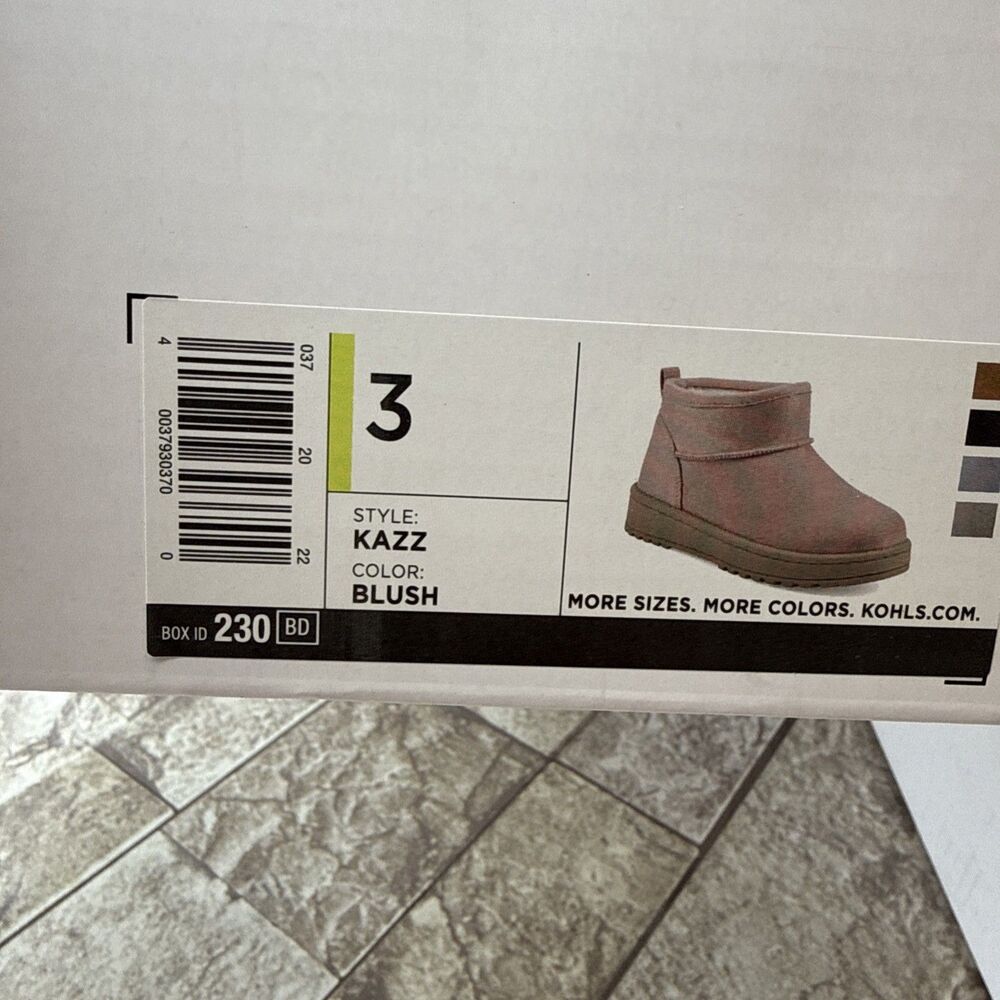 Sonoma Goods For Life Girl's Kazz Ankle Boots JL3 Cognac Size 3 M - Picture 12 of 12